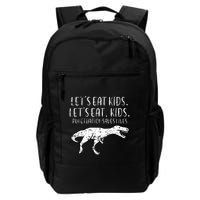 Lets Eat Punctuation Saves Lives Dino Backpack