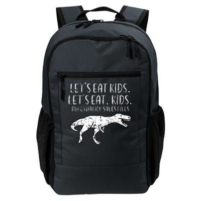 Lets Eat Punctuation Saves Lives Dino Daily Commute Backpack