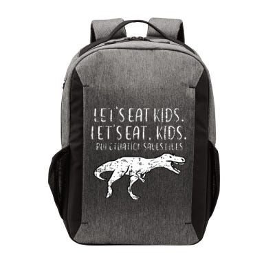 Lets Eat Punctuation Saves Lives Dino Vector Backpack