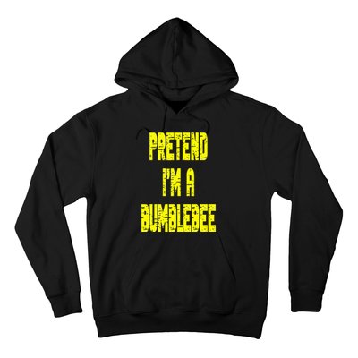 Lazy Easy Pretend A Bumblebee Party Halloween Costume Simple Hoodie