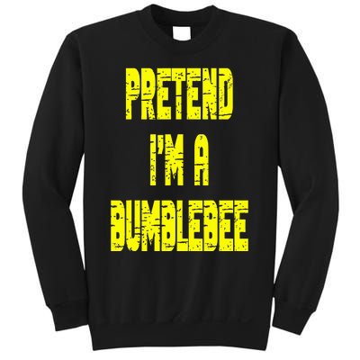 Lazy Easy Pretend A Bumblebee Party Halloween Costume Simple Sweatshirt