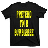 Lazy Easy Pretend A Bumblebee Party Halloween Costume Simple T-Shirt