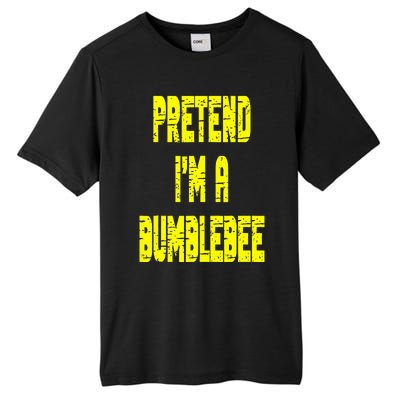 Lazy Easy Pretend A Bumblebee Party Halloween Costume Simple Tall Fusion ChromaSoft Performance T-Shirt