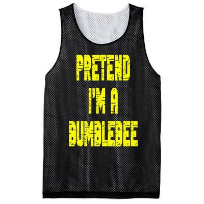 Lazy Easy Pretend A Bumblebee Party Halloween Costume Simple Mesh Reversible Basketball Jersey Tank