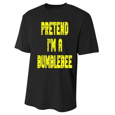 Lazy Easy Pretend A Bumblebee Party Halloween Costume Simple Performance Sprint T-Shirt