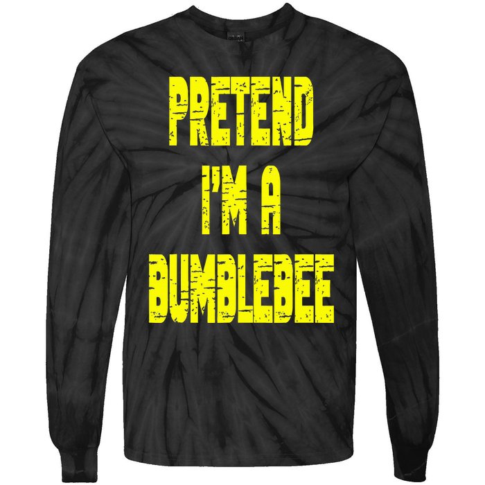 Lazy Easy Pretend A Bumblebee Party Halloween Costume Simple Tie-Dye Long Sleeve Shirt