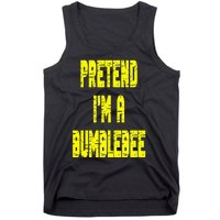 Lazy Easy Pretend A Bumblebee Party Halloween Costume Simple Tank Top