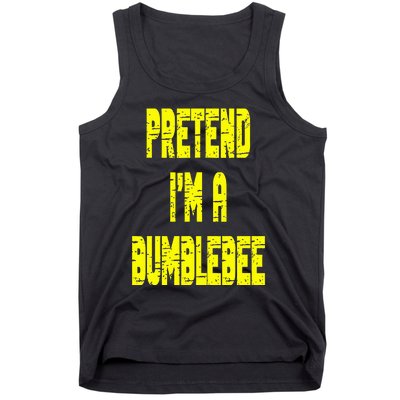 Lazy Easy Pretend A Bumblebee Party Halloween Costume Simple Tank Top