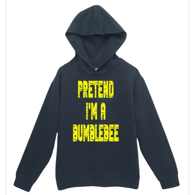 Lazy Easy Pretend A Bumblebee Party Halloween Costume Simple Urban Pullover Hoodie