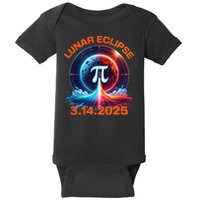 Lunar Eclipse Pi Day 2025 Rocket Launch Baby Bodysuit