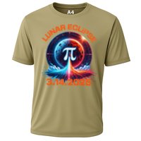 Lunar Eclipse Pi Day 2025 Rocket Launch Cooling Performance Crew T-Shirt