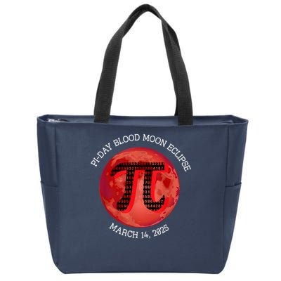 Lunar Eclipse Pi Day 2025 Blood Moon Eclipse March 14 2025 Zip Tote Bag