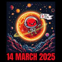 Lunar Eclipse Pi Day 2025 Rocket Launch design 14 March Flat Bill Trucker Hat