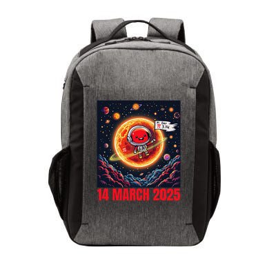 Lunar Eclipse Pi Day 2025 Rocket Launch design 14 March Vector Backpack