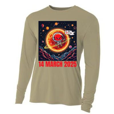 Lunar Eclipse Pi Day 2025 Rocket Launch design 14 March Cooling Performance Long Sleeve Crew