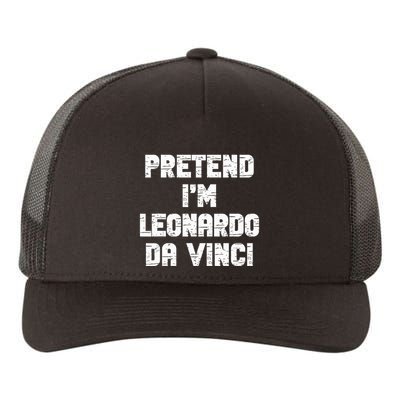 Lazy Easy Pretend Leonardo Da Vinci Party Halloween Costume Yupoong Adult 5-Panel Trucker Hat