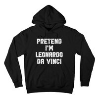 Lazy Easy Pretend Leonardo Da Vinci Party Halloween Costume Hoodie