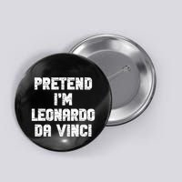 Lazy Easy Pretend Leonardo Da Vinci Party Halloween Costume Button