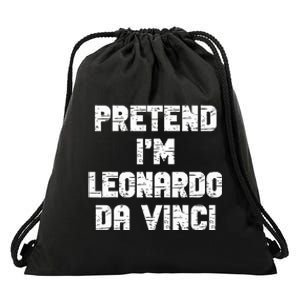 Lazy Easy Pretend Leonardo Da Vinci Party Halloween Costume Drawstring Bag