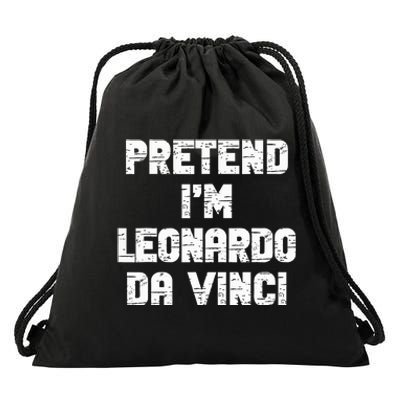 Lazy Easy Pretend Leonardo Da Vinci Party Halloween Costume Drawstring Bag