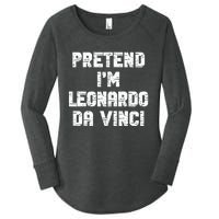 Lazy Easy Pretend Leonardo Da Vinci Party Halloween Costume Women's Perfect Tri Tunic Long Sleeve Shirt