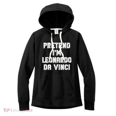 Lazy Easy Pretend Leonardo Da Vinci Party Halloween Costume Women's Fleece Hoodie