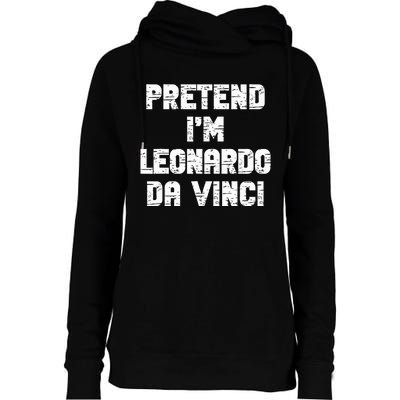 Lazy Easy Pretend Leonardo Da Vinci Party Halloween Costume Womens Funnel Neck Pullover Hood