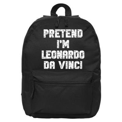 Lazy Easy Pretend Leonardo Da Vinci Party Halloween Costume 16 in Basic Backpack