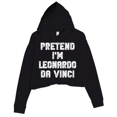 Lazy Easy Pretend Leonardo Da Vinci Party Halloween Costume Crop Fleece Hoodie