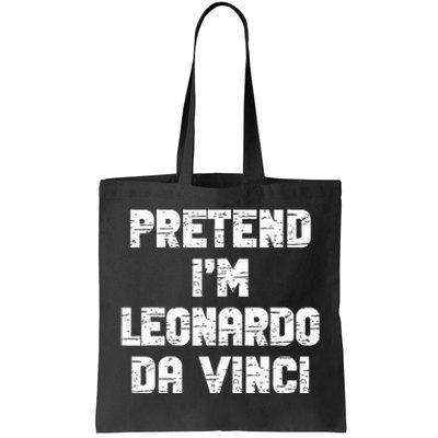 Lazy Easy Pretend Leonardo Da Vinci Party Halloween Costume Tote Bag