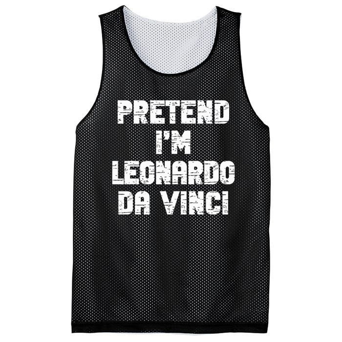 Lazy Easy Pretend Leonardo Da Vinci Party Halloween Costume Mesh Reversible Basketball Jersey Tank