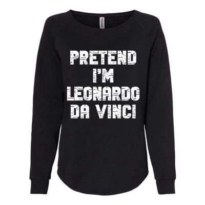 Lazy Easy Pretend Leonardo Da Vinci Party Halloween Costume Womens California Wash Sweatshirt