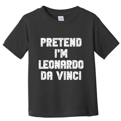 Lazy Easy Pretend Leonardo Da Vinci Party Halloween Costume Toddler T-Shirt