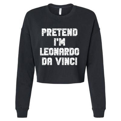 Lazy Easy Pretend Leonardo Da Vinci Party Halloween Costume Cropped Pullover Crew