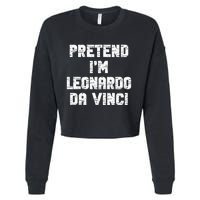 Lazy Easy Pretend Leonardo Da Vinci Party Halloween Costume Cropped Pullover Crew