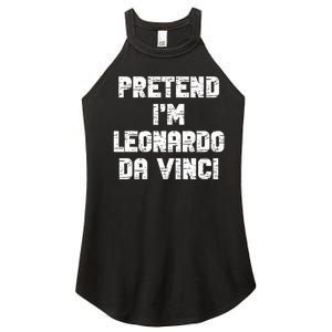 Lazy Easy Pretend Leonardo Da Vinci Party Halloween Costume Women's Perfect Tri Rocker Tank