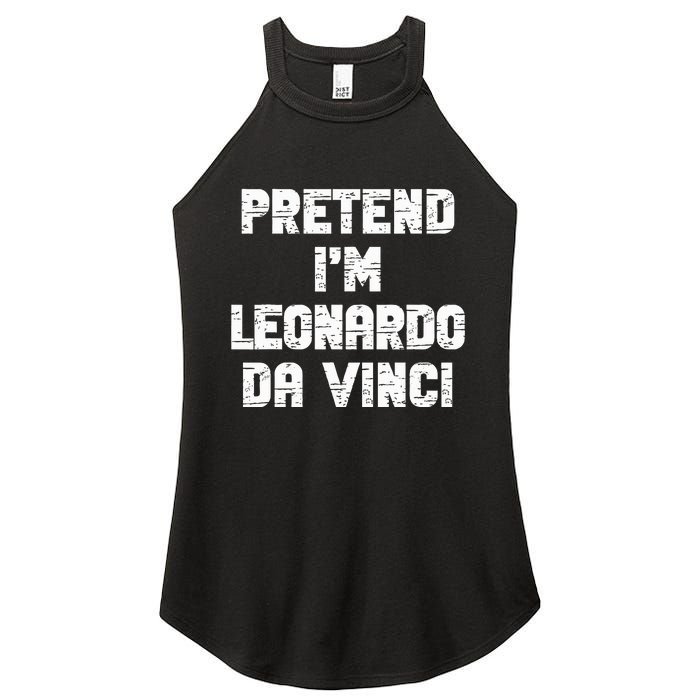 Lazy Easy Pretend Leonardo Da Vinci Party Halloween Costume Women's Perfect Tri Rocker Tank