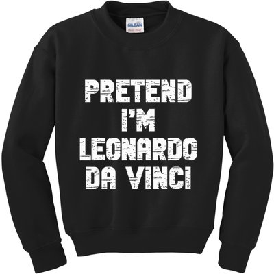 Lazy Easy Pretend Leonardo Da Vinci Party Halloween Costume Kids Sweatshirt