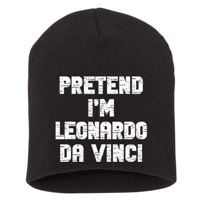 Lazy Easy Pretend Leonardo Da Vinci Party Halloween Costume Short Acrylic Beanie