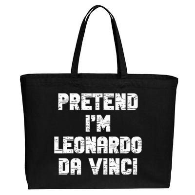 Lazy Easy Pretend Leonardo Da Vinci Party Halloween Costume Cotton Canvas Jumbo Tote