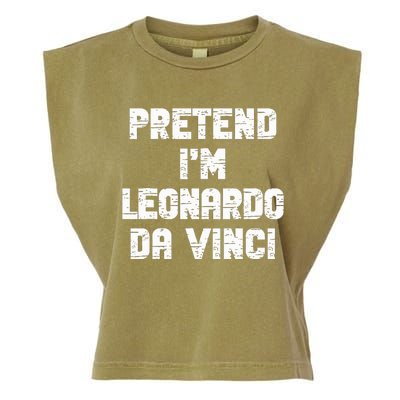 Lazy Easy Pretend Leonardo Da Vinci Party Halloween Costume Garment-Dyed Women's Muscle Tee