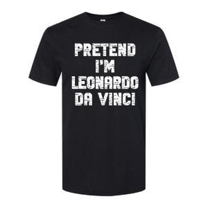 Lazy Easy Pretend Leonardo Da Vinci Party Halloween Costume Softstyle CVC T-Shirt