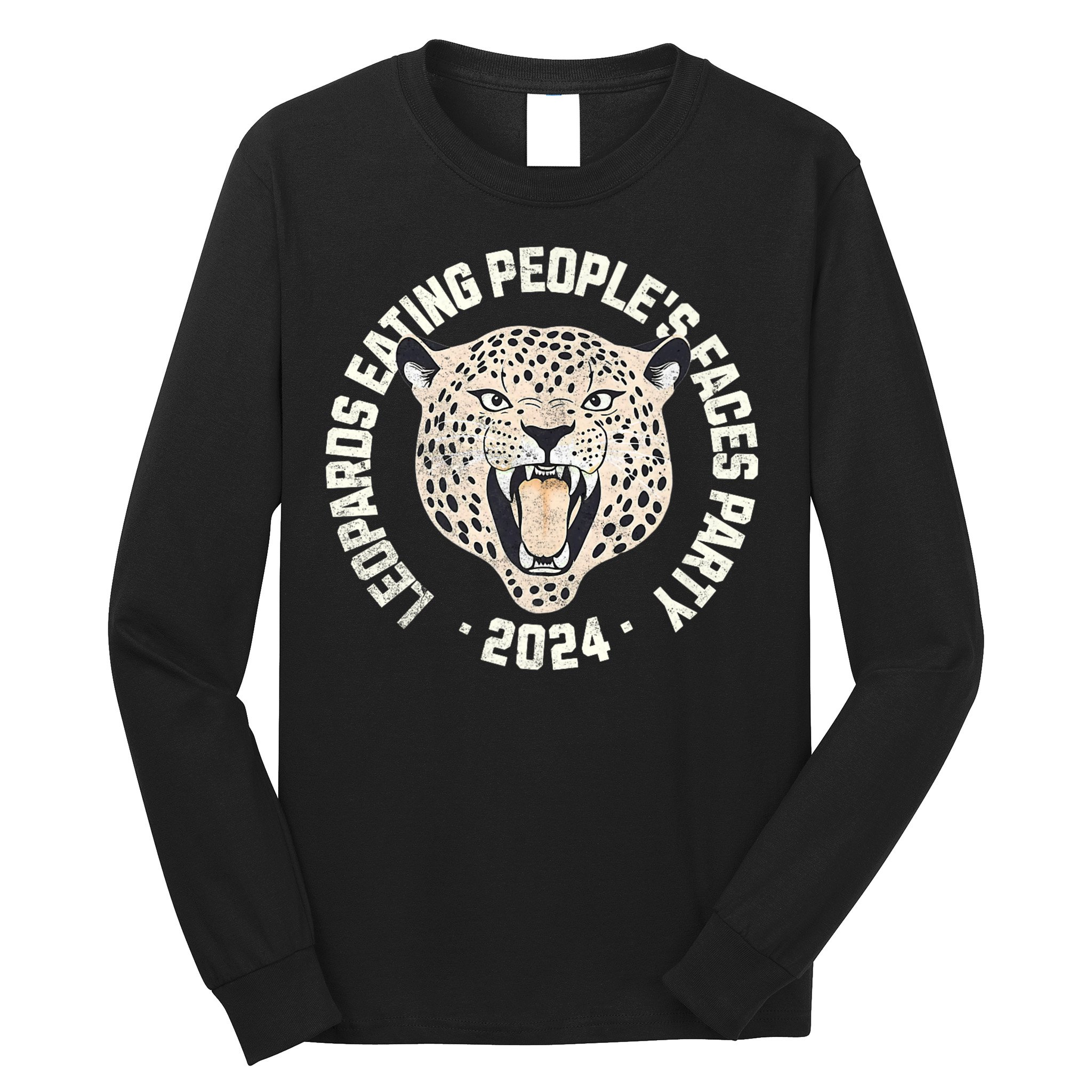 Leopards Eating PeopleS Faces Party Long Sleeve Shirt