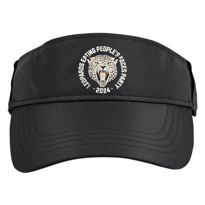 Leopards Eating PeopleS Faces Party Adult Drive Performance Visor