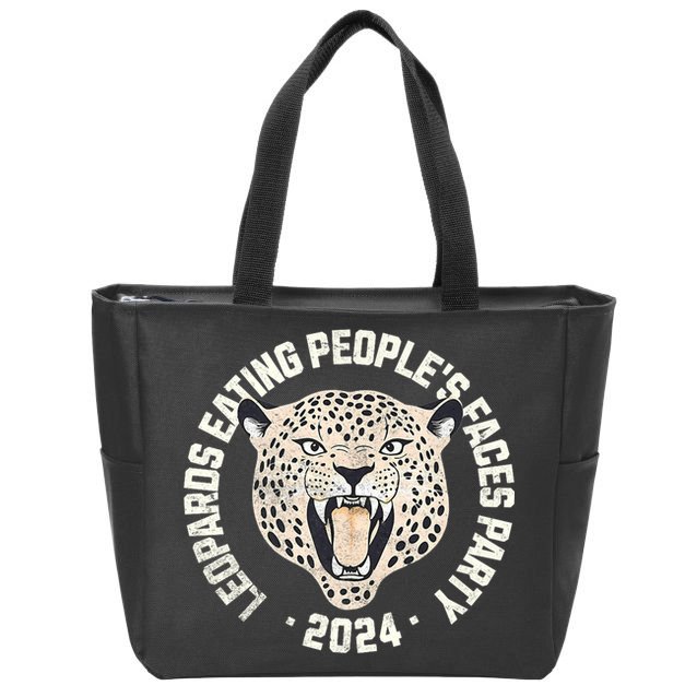 Leopards Eating PeopleS Faces Party Zip Tote Bag
