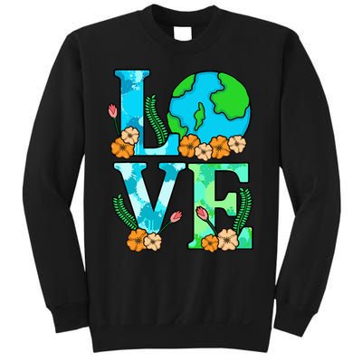 Love Earth Planet Save Earth's Day Graphic Sweatshirt