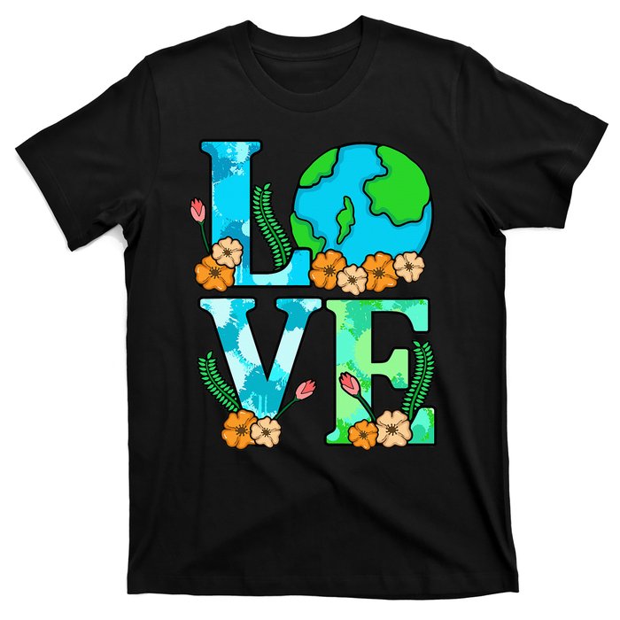 Love Earth Planet Save Earth's Day Graphic T-Shirt