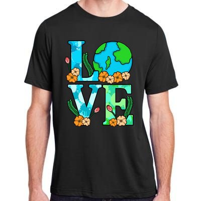 Love Earth Planet Save Earth's Day Graphic Adult ChromaSoft Performance T-Shirt