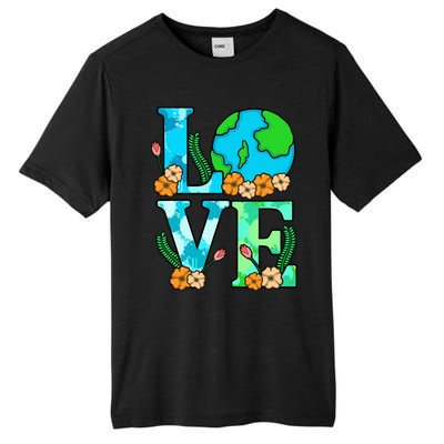 Love Earth Planet Save Earth's Day Graphic Tall Fusion ChromaSoft Performance T-Shirt