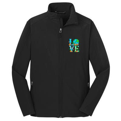 Love Earth Planet Save Earth's Day Graphic Core Soft Shell Jacket